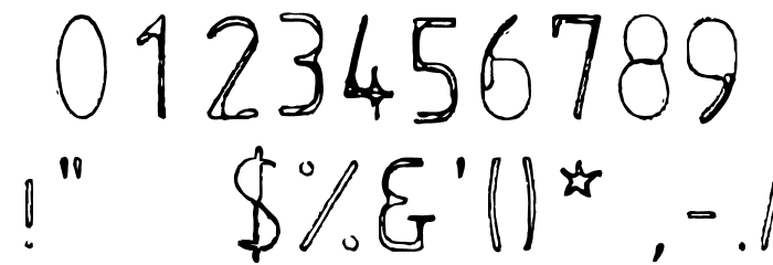 AlphaRuler Font OTHER CHARS