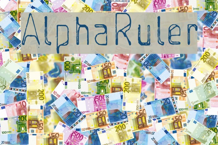 AlphaRuler Font examples