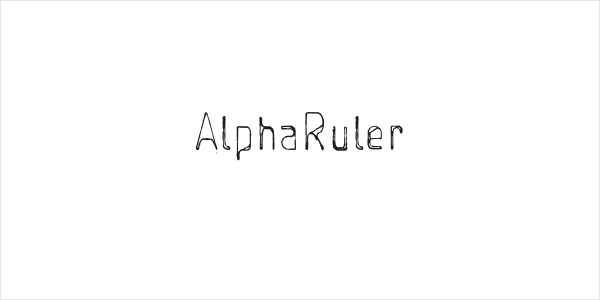AlphaRuler Logo