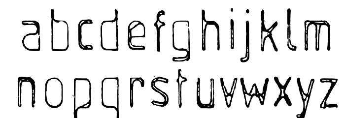 AlphaRuler Font LOWERCASE