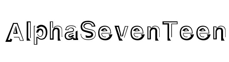 AlphaSevenTeen Fonte