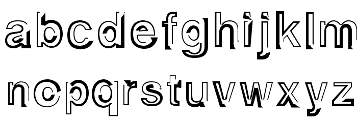 AlphaSevenTeen Fonte MINÚSCULAS
