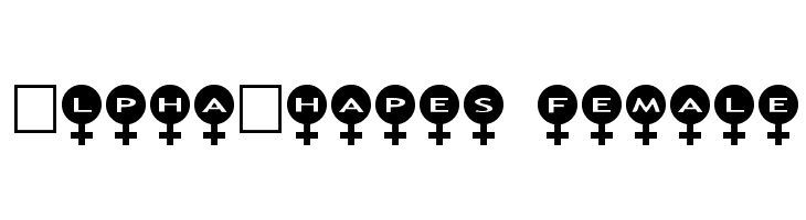 AlphaShapes female Font