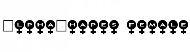 AlphaShapes female  لخطوط تنزيل