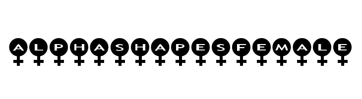 AlphaShapes female फ़ॉन्ट