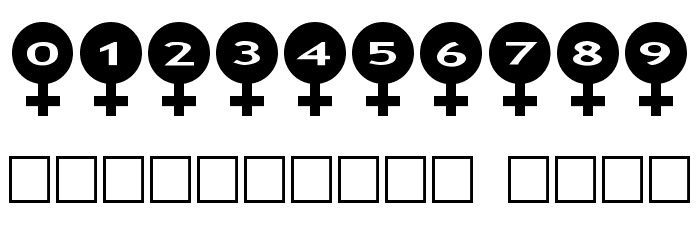AlphaShapes female फ़ॉन्ट अन्य घर का काम