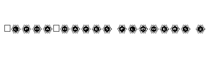 AlphaShapes flowers 2 Шрифта