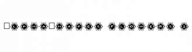 AlphaShapes flowers 2  لخطوط تنزيل