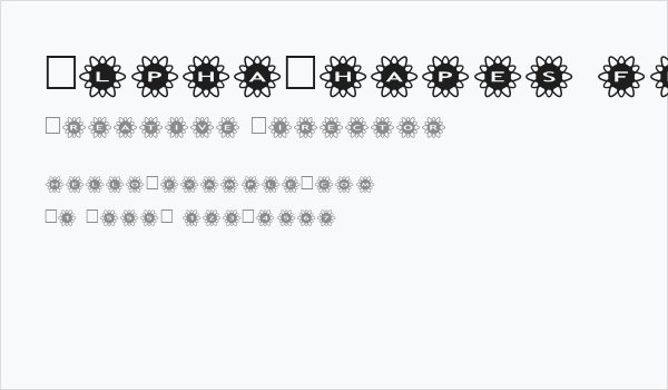 AlphaShapes flowers 2 Business Card