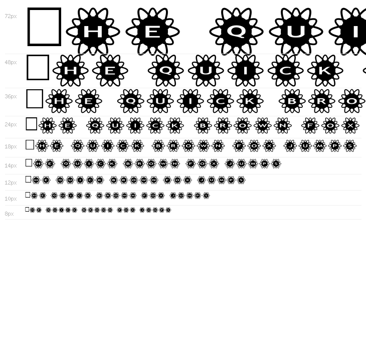 AlphaShapes flowers 2 Waterfall