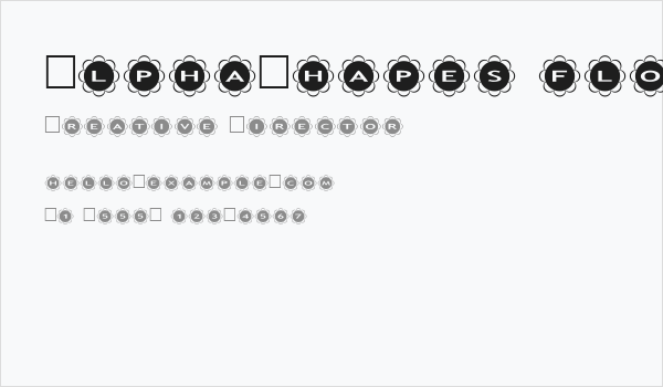 AlphaShapes flowers Business Card