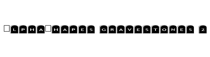 AlphaShapes gravestones 2 Font