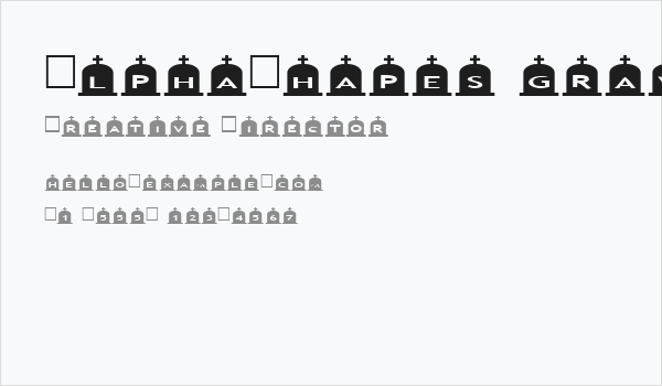 AlphaShapes gravestones 3 Business Card