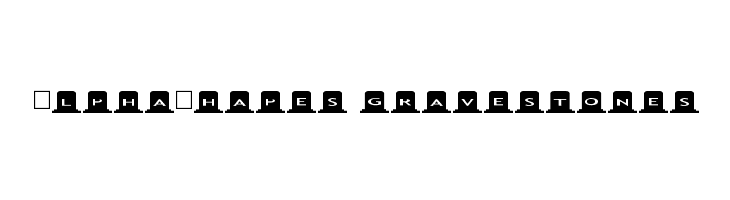 AlphaShapes gravestones Шрифта