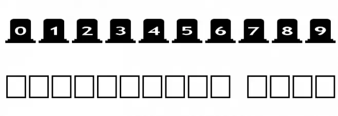 AlphaShapes gravestones Polices AUTRES CHARS
