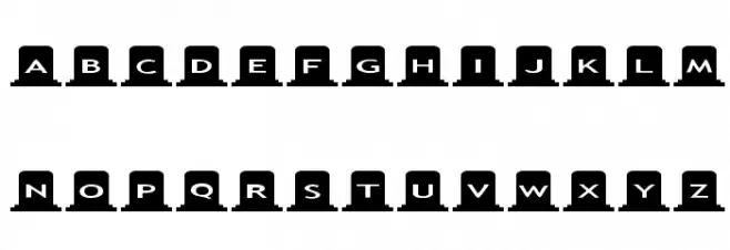 AlphaShapes gravestones Polices MINUSCULES