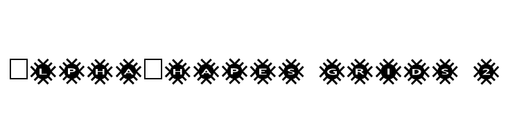 AlphaShapes grids 2 Шрифта