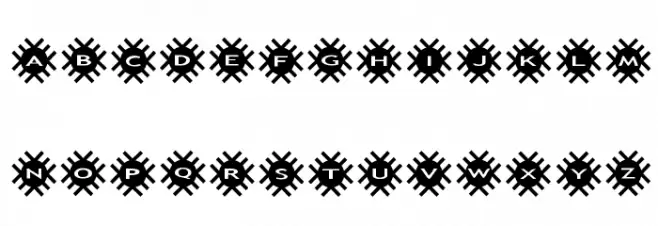 AlphaShapes grids 2 Schriftart Kleinbuchstaben