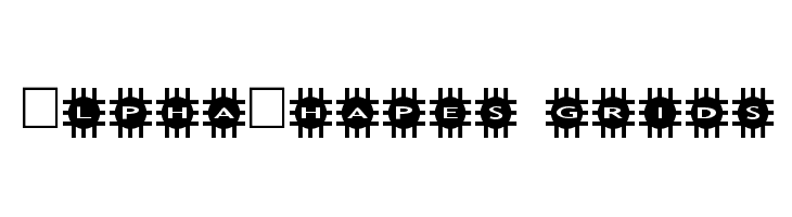 AlphaShapes grids Шрифта