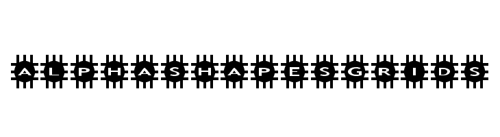 AlphaShapes grids  Fuentes Gratis Descargar