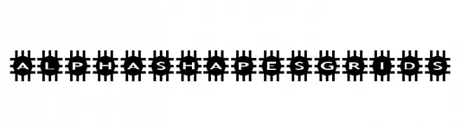 AlphaShapes grids  les polices de caractères gratuit tlcharger