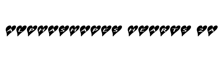 AlphaShapes hearts 2a Polices