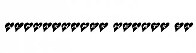 AlphaShapes hearts 2a  لخطوط تنزيل