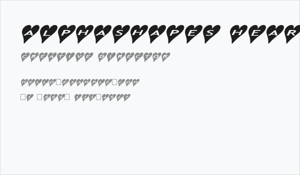 AlphaShapes hearts 2a Business Card