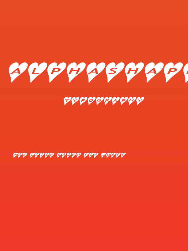 AlphaShapes hearts 2a Poster