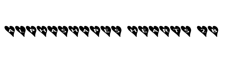 AlphaShapes hearts 2b Font