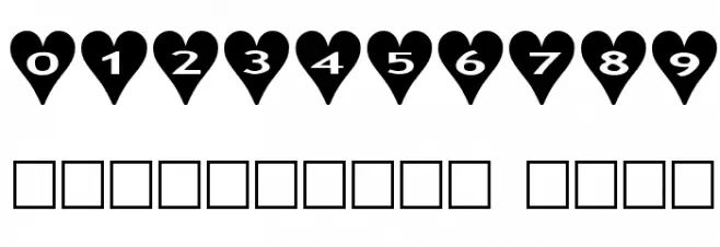 AlphaShapes hearts Caratteri ALTRI CARATTERI