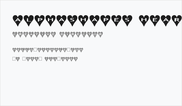 AlphaShapes hearts Business Card