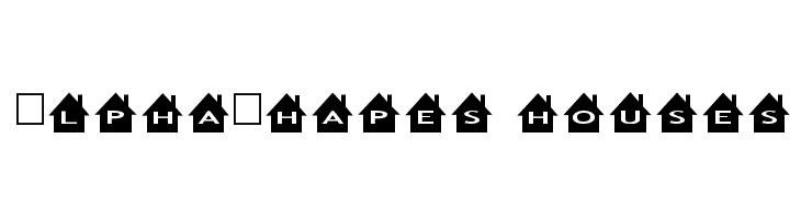 AlphaShapes houses Шрифта