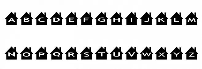 AlphaShapes houses Fuentes MINÚSCULAS