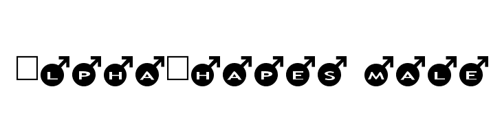 AlphaShapes male  Free Fonts Download