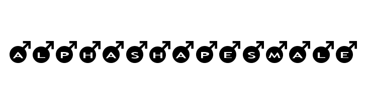 AlphaShapes male  font caratteri gratis