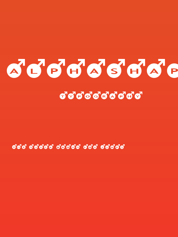 AlphaShapes male Poster