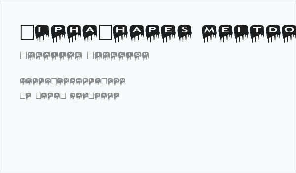 AlphaShapes meltdowns reverse Business Card