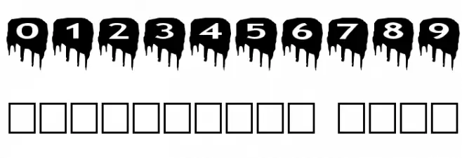 AlphaShapes meltdowns Font Alte caractere