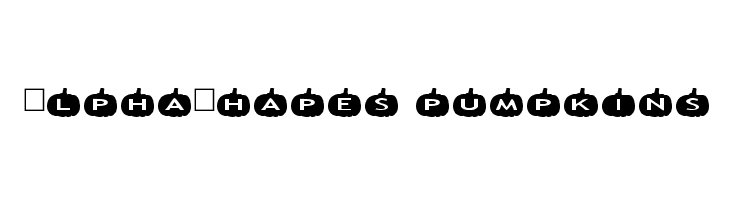 AlphaShapes pumpkins Шрифта