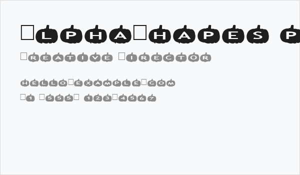 AlphaShapes pumpkins Business Card