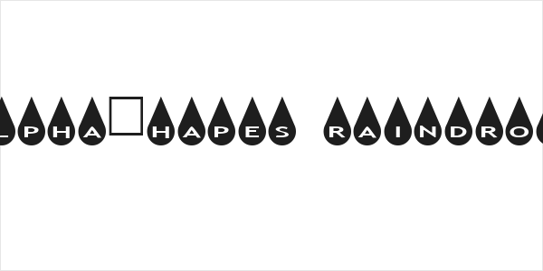 AlphaShapes raindrops Logo