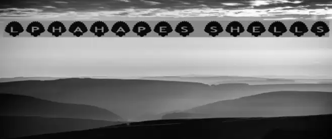 AlphaShapes shells Шрифта examples