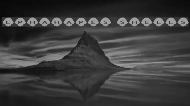 AlphaShapes shells Шрифта examples