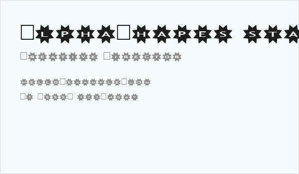 AlphaShapes stars 3 Business Card