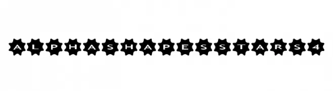 AlphaShapes stars 4  Descarca Fonturi Gratis