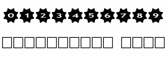 AlphaShapes stars 4 Font OTHER CHARS