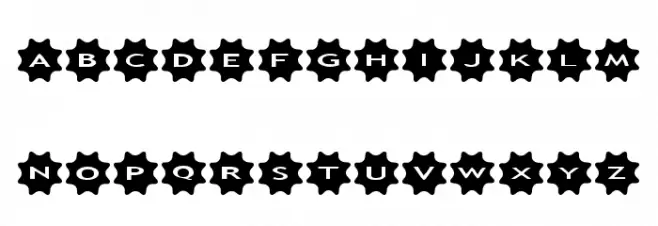 AlphaShapes stars 4 Fonte MAIÚSCULAS