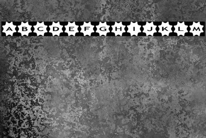 AlphaShapes stars 4 Font examples