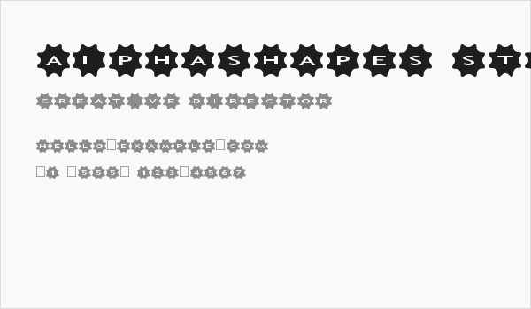 AlphaShapes stars 4 Business Card